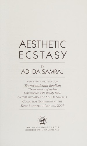 Aesthetic ecstasy