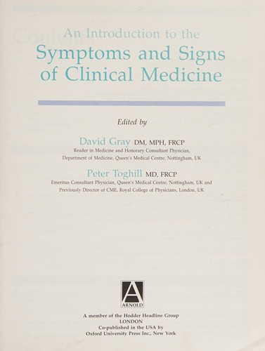 An introduction to the symptoms and signs of clinical medicine