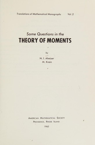 Some questions in the theory of moments