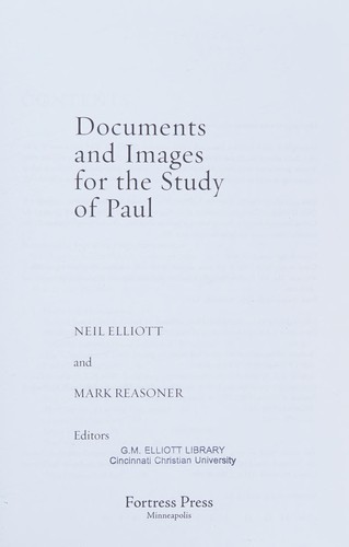 Documents and images for the study of Paul
