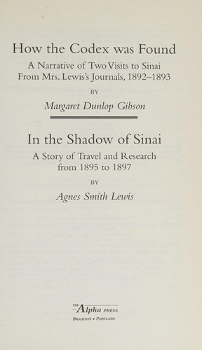 In the shadow of Sinai