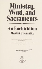 Ministry, word, and sacraments