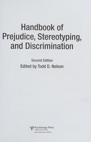 Handbook of Prejudice, Stereotyping, and Discrimination