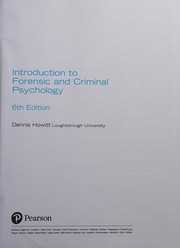 Introduction to Forensic and Criminal Psychology