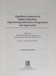Qualitative research in higher education