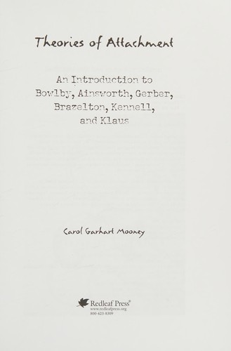 Theories of attachment