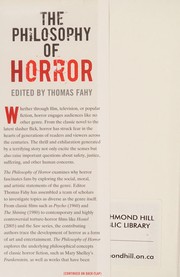 The philosophy of horror