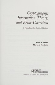 Cryptography, information theory, and error-correction