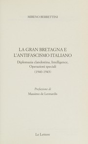 La Gran Bretagna e l'antifascismo italiano
