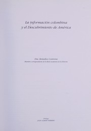 La información colombina y el descubrimiento de América