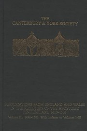 Supplications from England and Wales in the Registers of the Apostolic Penitentiary, 1410-1503 : Volume III