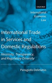 International trade in services and domestic regulations