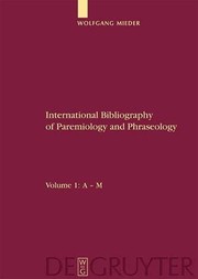 International bibliography of paremiology and phraseology