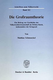 Die Grossraumtheorie