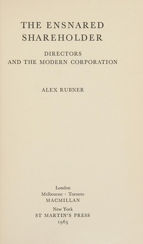 The ensnared shareholder