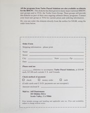 Turbo Pascal solutions