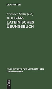 Vulgärlateinisches übungsbuch