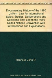Documentary history of the uniform law for international sales