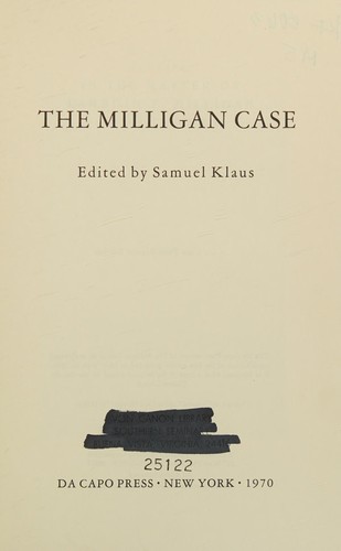 The Milligan case
