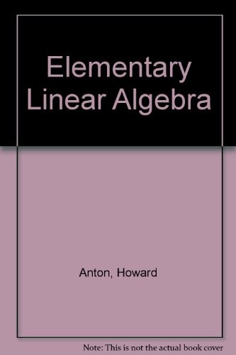 Elementary Linear Algebra
