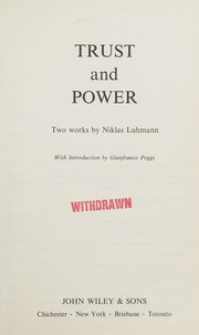 Trust and Power