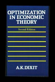 Optimization in economic theory