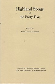 Highland songs of the Forty-five