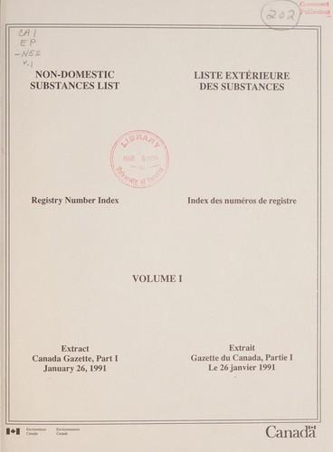 Non-domestic substances list