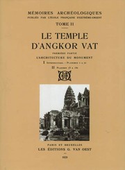 +Le Temple D'Angkor Vat (Memoires Archeologiques / Publies Par L'Ecole Francaise D'Ex)