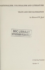 Yeats and decolonization