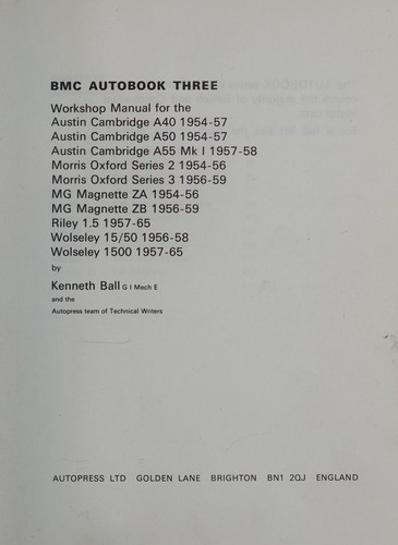 BMC autobook three