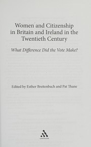 Women and citizenship in Britain and Ireland in the twentieth century