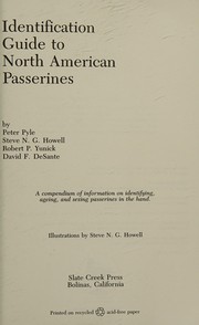 Identification guide to North American passerines