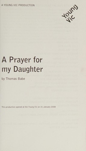 A prayer for my daughter