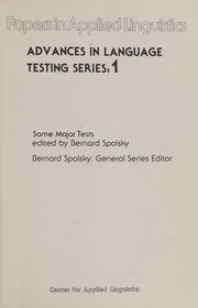Some major tests