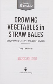 Growing vegetables in straw bales