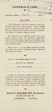 Contract list
