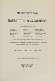 Mrs. Beeton's book of household management