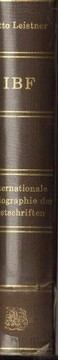 Internationale Bibliographie der Festschriften : mit Sachreg. =
