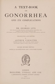 A text-book on gonorrhea and its complications
