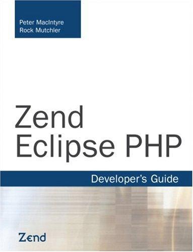 Zend Studio for eclipse developer's guide