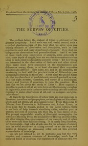 The survey of cities