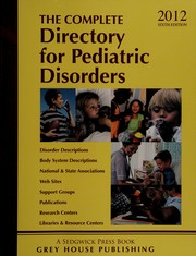 The complete directory for pediatric disorders