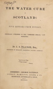The water cure in Scotland: five letters from Dunoon
