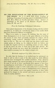 On the regulation of the blood-supply of the brain