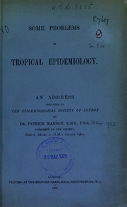 Some problems in tropical epidemiology