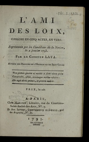 L'ami des loix