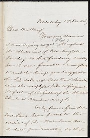 [Letter to] Dear Mr. May