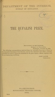 The Bufalini Prize