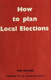 How to plan local elections